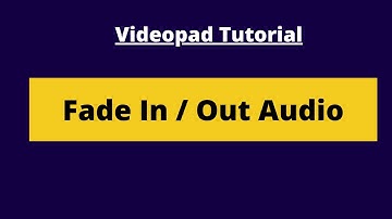 How To Fade In / Out Audio In Videopad - Videopad Video Editor Tutorial #22