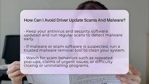 How Can I Avoid Driver Update Scams And Malware? - Your Computer Companion