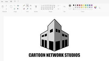 How to draw the Cartoon Network Studios 2006 logo using MS Paint | How to draw on your computer