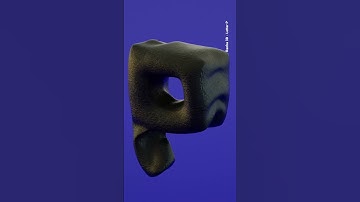 Letter P - 36DOT #36daysoftype #abcdsong  #blender #numberlore #alphabetlore #36DOT #abc