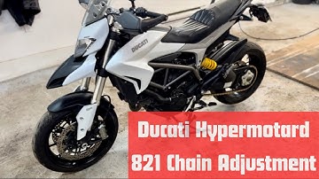 Hyperstrada / Hypermotard 821 Chain Tension Adjustment. Quick & Easy!