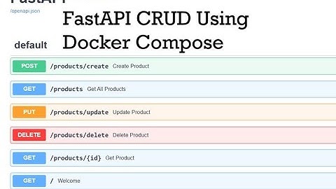 FastAPI CRUD with Docker Compose — Full Setup & API Demo!