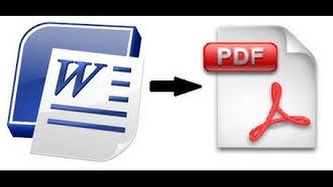 How to Convert Word File To PDF Format : 2014