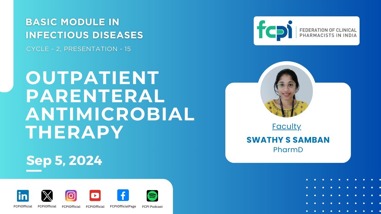 Outpatient Parenteral Antimicrobial Therapy (OPAT) - YouTube