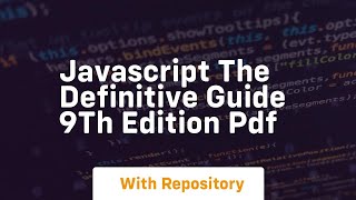 javascript the definitive guide 9th edition pdf