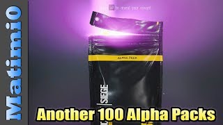 opening another 100 alpha packs rainbow six siege
