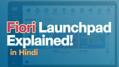 Fiori Launched overview for Beginners in Hindi || by @SAPHindiOfficial 