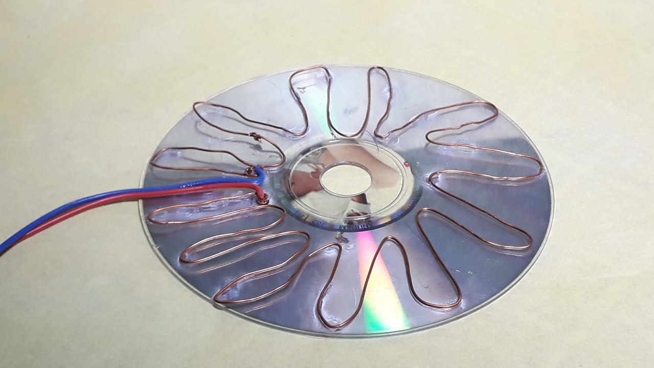 Free Energy 100% , How make solar cell from CD flat - At Home - YouTube