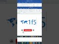 keys, shortcut Map word || #computertips #msword #msword_computer #shortcutkeys #map