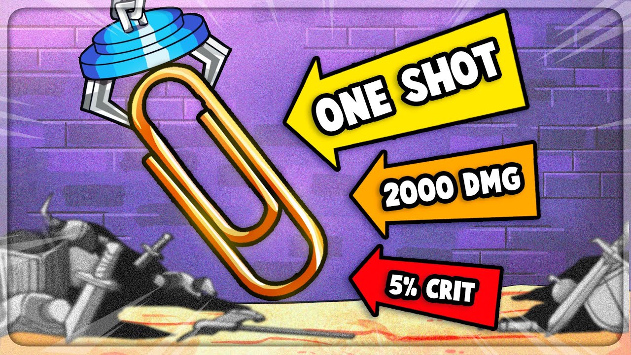 I Used A Paperclip To ONE SHOT Bosses in Dungeon Clawler