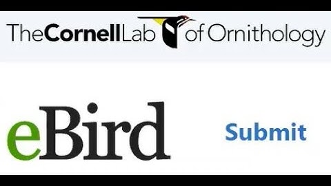 eBird102 - Submitting Checklists using the eBird app