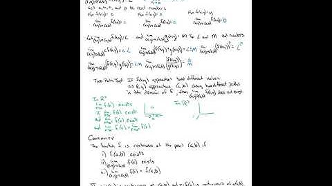 Calculus III:  Functions of Several Variables--Limits and Continuity