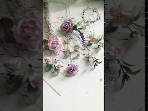 Шпильки с сиреневыми