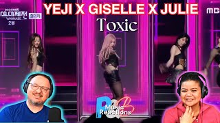 Julie Kiss Of Life & Yeji & Giselle Toxic Mbc Song Fest Performance Video Couples Reaction