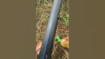 Cách kết nối ống nhánh LDPE với ống chính HDPE