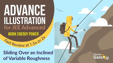 Advance Illustrations – Sliding Over an Inclined of Variable Roughness | WEP #25 for JEE Advanced