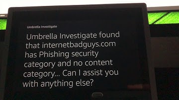 Cisco Security Amazon Echo (Alexa) Skill - Investigate & Blacklist