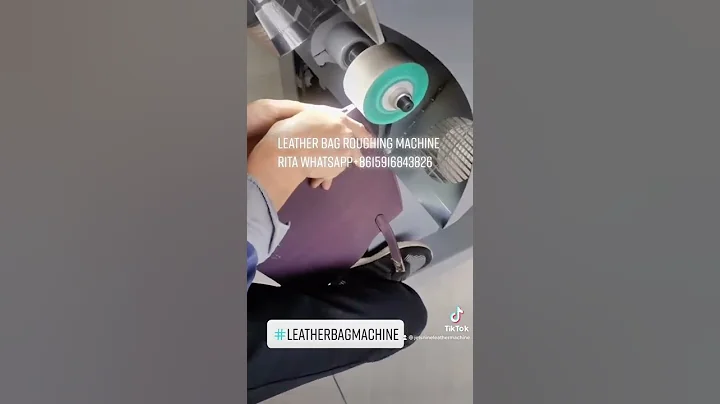 Leather edge grinding machine for handbag wallet leather goods