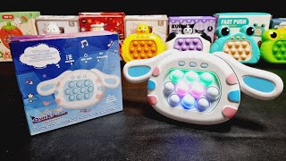 Hello Kitty Toys 5 Minutes Satisfying with Unboxing Sanrio Cinnamoroll Fast Push Pop It Fidget ASMR