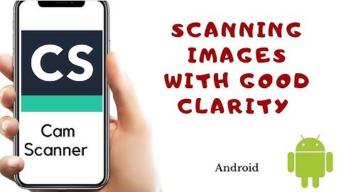 Scanning photos through Cam Scanner App