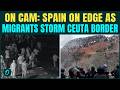 Spain Border Chaos RAW FOOTAGE: 49,000+ Migrants STORM Ceuta From Morocco; Troops Deployed