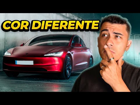 COMO FICOU A NOVA COR DO TESLA