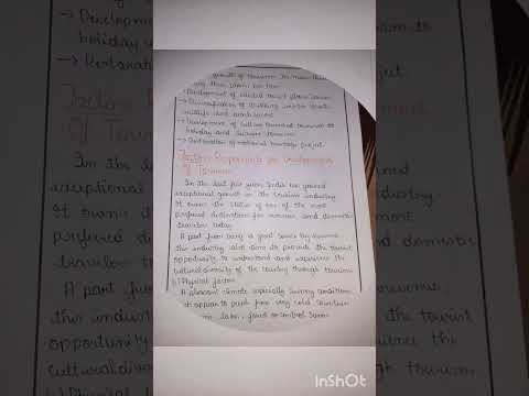 Geography Project On Tourism In India