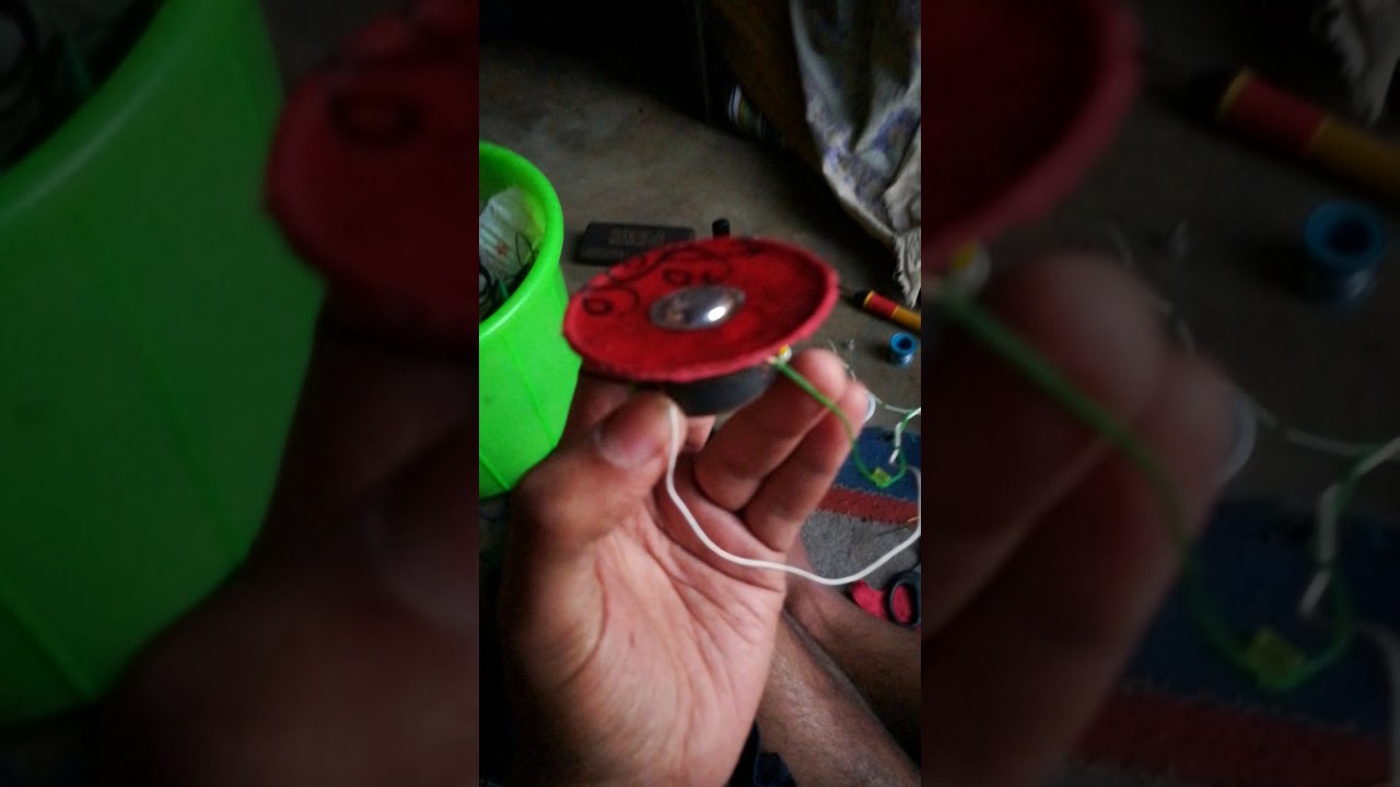Repaired speaker using cloth checking sound quality YouTube