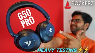 boAt Rockerz 650 Pro Headphone with Touch\/Swipe Controls \& Dolby Audio ⚡⚡ Worth the Price ??