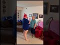 Woman performs a horrible dance for grandma