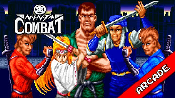 Ninja Combat (Arcade, 1990) - Demo (attract mode) & quick, stress-free gameplay
