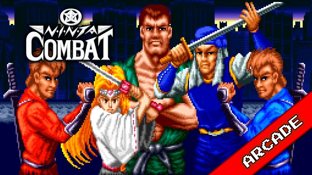 Ninja Combat (Fliperama, 1990) - Demo (attract mode) e gameplay sem compromisso