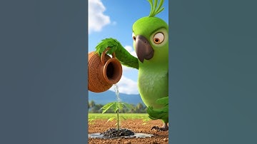 The parrot is Sitting On The Tree,#parrot #ai #monkey