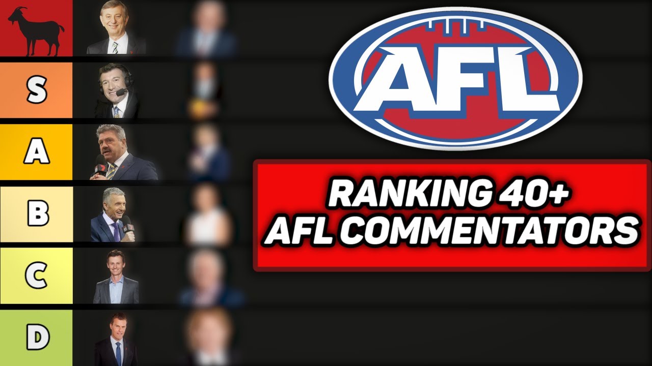 Ranking 40+ AFL Commentators | Tiermaker - YouTube