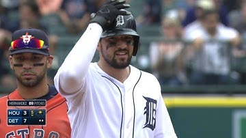 HOU@DET: Castellanos scores Cespedes with a double