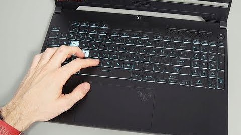 Hướng dẫn mở đèn bàn phím laptop asus