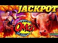 Full Screen HANDPAY JACKPOT On Fire Bull Slot Machine w/$8 ...