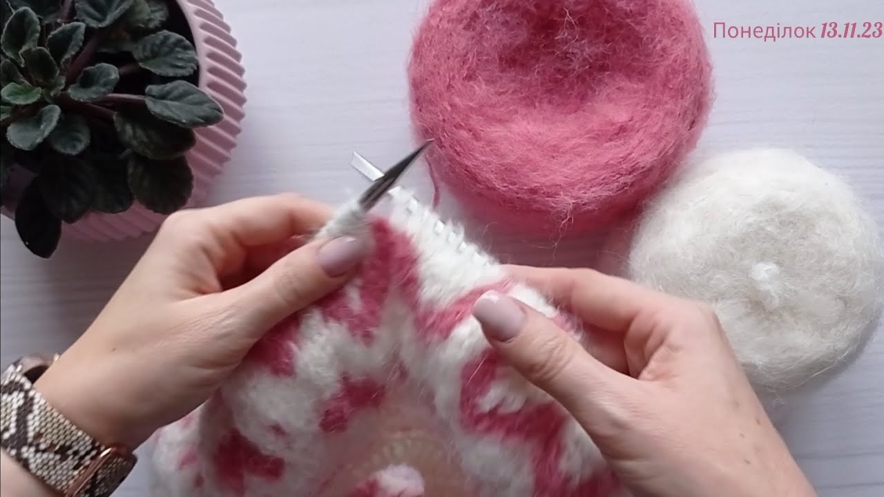 Тижневий ВЛОГ. нові/готові роботи,процеси.  ПОКУПКИ  пряжі. Жакардовіісторії. Готуйте каву або чайок