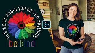 Women's T-Shirt Design For Merch By Amazon | Photoshop T Shirt Design Tutorial screenshot 5