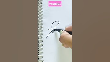 Vanshika name signature styl #ytshortsvideo #youtubeshorts #trending #viral #signture