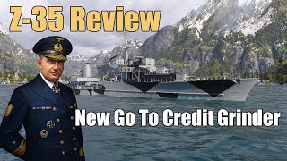 Z-35 Review: New Credit Printer | World of Warships Legends | 4k | Xbox Series X Ps5 PS4