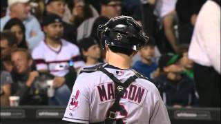 2011/09/09 Marson catches De Aza stealing