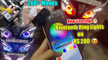 Bluetooth RGB RING LIGHTS for RS200 || RGB Angel Eyes Installation on Pulsar RS200 | Fully Modified