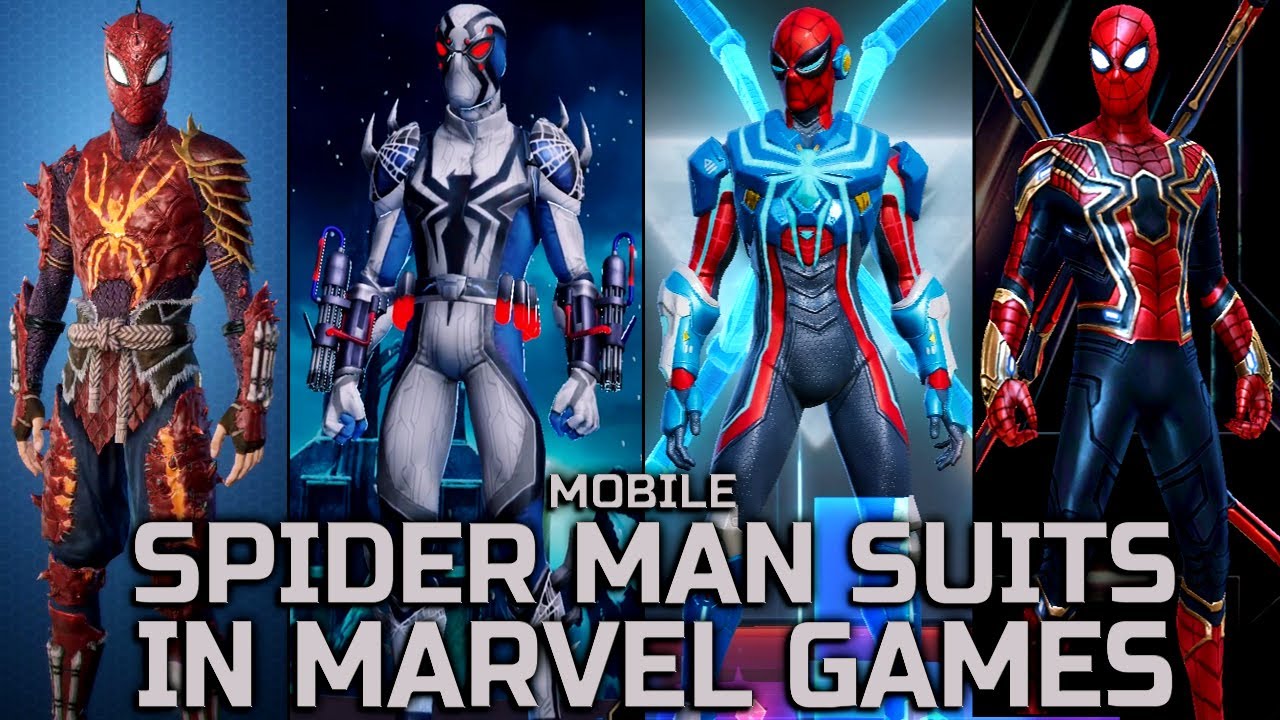 Spider Man Customization,Suits,Costumes in Android Games Marvel
