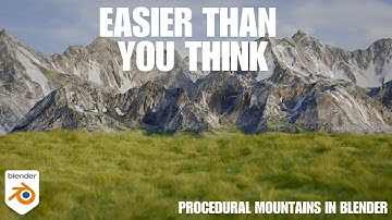 Making Realistic Mountains - Blender Tutorial