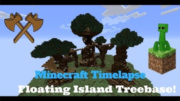 Minecraft Timelapse~ Floating Island Tree House