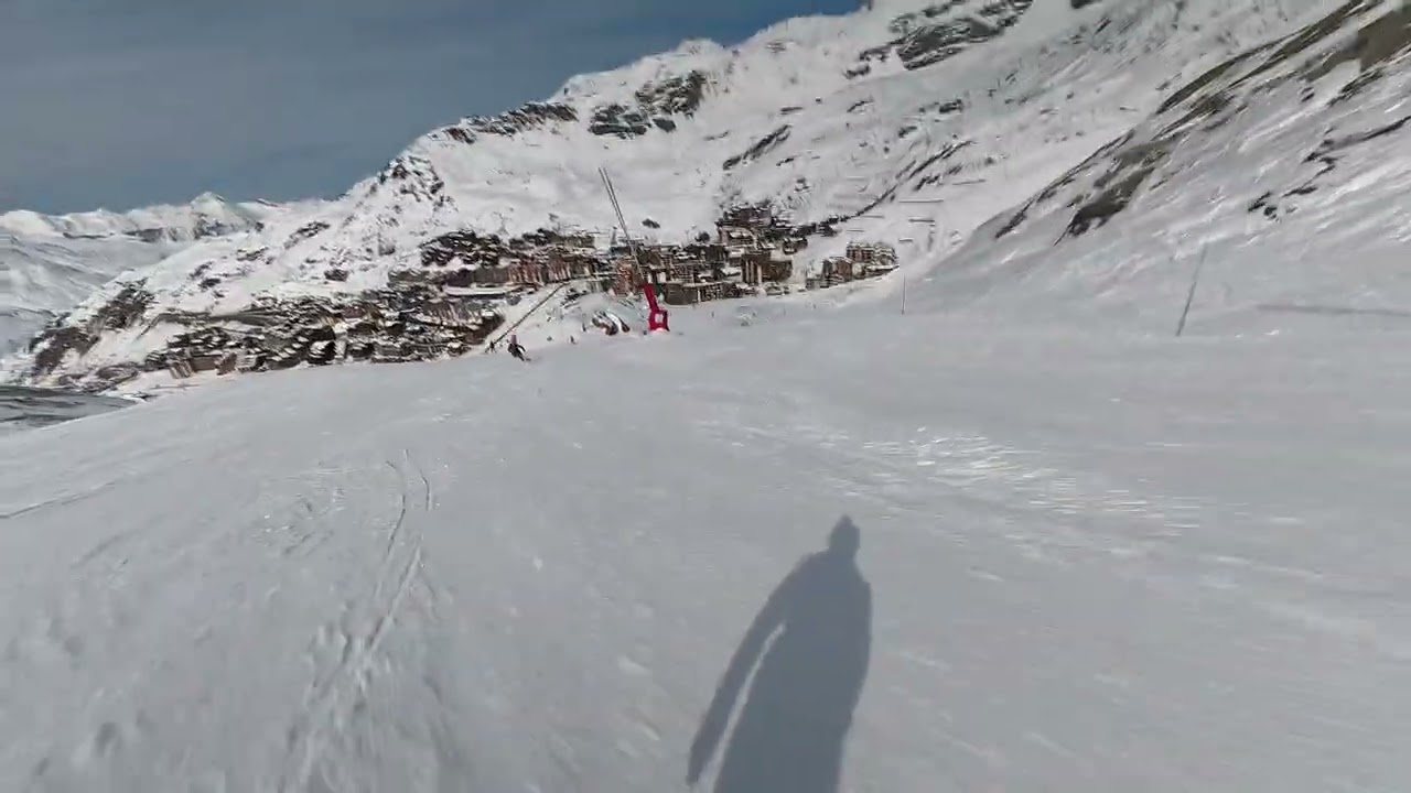 Val Thorens 3000 - 2300m | POV [4K]