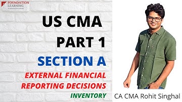 US CMA Lecture 7 Part 1 Inventory by CA CMA Rohit SInghal