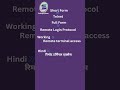 Telnet A Remote Login Protocol
