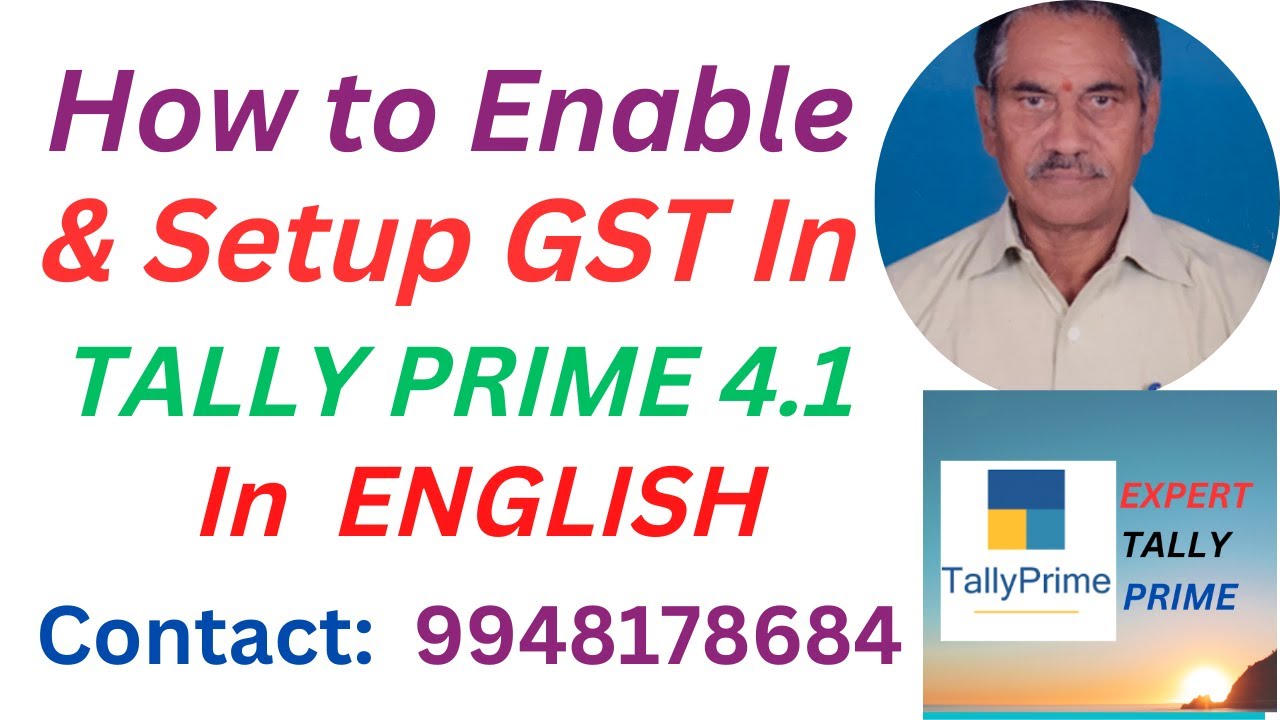 188. HOW TO ENABLE & SETUP GST DETAILS IN TALLY PRIME 4.1 || ENGLISH ...